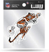 Cincinnati Bengals Retro Logo Premium 4x4 Inch Decal Sticker with Clear Backing Flat Vinyl Auto Home