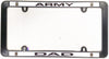 United States Army Military DAD Black Plastic License Plate Frame Tag Cover