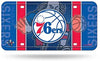 Philadelphia 76ers Metal Auto Tag License Plate, Jersey Design, 6x12 Inch