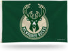 Milwaukee Bucks Premium 3x5 Feet Flag Banner, Logo Design, Metal Grommets, Outdoor Use, Single Sided