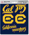 University of California Berkley Bears 6-Piece Decal Sticker Set, 5x6 Inch Sheet, Gift for football fans for any hard surfaces around home, automotive, personal items