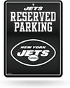 New York Jets Metal Parking Novelty Wall Sign 8.5 x 11 Inch Carbon Fiber Design