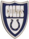 Indianapolis Colts Shield Design Premium Metal Pin, Lapel Hat Tie, Push Pin Backing