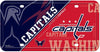 Washington Capitals Metal Auto Tag License Plate, Split Design, 6x12 Inch