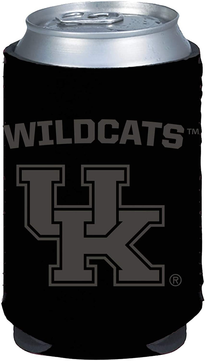 Kentucky Wildcats 2-Pack Tonal Black Design 12oz CAN Neoprene Beverage Insulator Holder Cooler University of