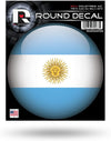 Argentina National Soccer Team 4 Inch Round Sticker Decal, Full Adhesive Backing