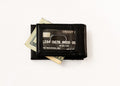 Green Bay Packers Premium Black Leather Wallet, Front Pocket Magnetic Money Clip, Laser Engraved, Vegan