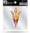 Arizona State University Sun Devils 4x4 Inch Die Cut Decal Sticker, Primary Logo, Clear Backing