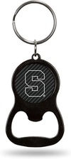 Syracuse University Orange Metal Keychain Bottle Opener, Carbon Fiber Design
