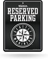 Seattle Mariners Metal Parking Novelty Wall Sign 8.5 x 11 Inch Carbon Fiber Design