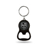 Los Angeles Kings Keychain Bottle Opener Carbon Fiber Design Metal Hockey