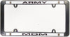 Army MOM Black Plastic License Plate Frame Tag Cover United States Military