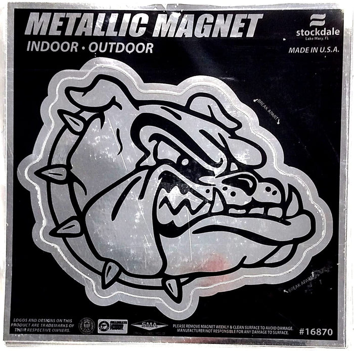 Gonzaga University Bulldogs  6 Inch Magnet Metallic Chrome Shimmer Design