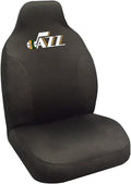 Utah Jazz Premium Embroidered Black Auto Bucket Seat Cover, 48x20 Inch, Elastic