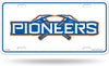University of Wisconsin Platteville Pioneers Metal Auto Tag License Plate, Name Design, 6x12 Inch