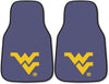 West Virginia University Mountaineers Front Floor Mats, Carpet Car Set, 18x27 Inch, Nylon, Set of 2