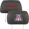 University of Arizona Wildcats Pair of Premium Auto Head Rest Covers, Embroidered, Black Elastic, 14x10 Inch