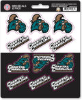 Coastal Carolina University Chanticleers 12-Piece Mini Decal Sticker Set, 5x6 Inch Sheet, Gift for football fans for any hard surfaces around home, automotive, personal items by Fielders Choice