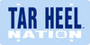 University of North Carolina Tar Heels Premium Laser Cut Tag License Plate, Nation, Mirrored Acrylic Inlaid, 6x12 Inch