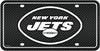 New York Jets Metal Auto Tag License Plate, Carbon Fiber Design, 6x12 Inch