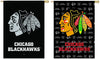 Chicago Blackhawks 28x44 Inch Double Sided House Banner Flag, Glitter Design, Suede