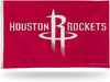 Houston Rockets Premium 3x5 Feet Flag Banner, Logo Design, Metal Grommets, Outdoor Use, Single Sided