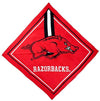 University of Arkansas Razorbacks Bandana, Traditional Design, 21x21 Inch
