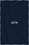 Seattle Seahawks Throw Blanket, Sweatshirt Design, Embroidered Logo, Dominate Style, 54x84 Inch