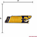 East Tennessee State Pirates Pennant State Shape 18 Inch Soft Felt University