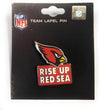 Arizona Cardinals Premium Metal Pin, Lapel Hat Tie, Push Pin Backing