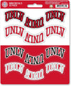 University of Nevada Las Vegas UNLV Running Rebels 12-Piece Mini Decal Sticker Set, 5x6 Inch Sheet, Gift for football fans for any hard surfaces around home, automotive, personal items
