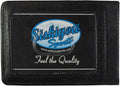 Washington Redskins Black Leather Wallet, Front Pocket Magnetic Money Clip, Printed Logo