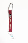 Florida State University Seminoles Carabiner Lanyard Keychain with Key Ring