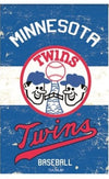 Minnesota Twins Premium Double Sided House Flag Banner, Vintage Styling, 28x44 Inch, Display Pole Sold Separately