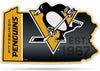Pittsburgh Penguins 18" State Shape Pennant Soft Felt