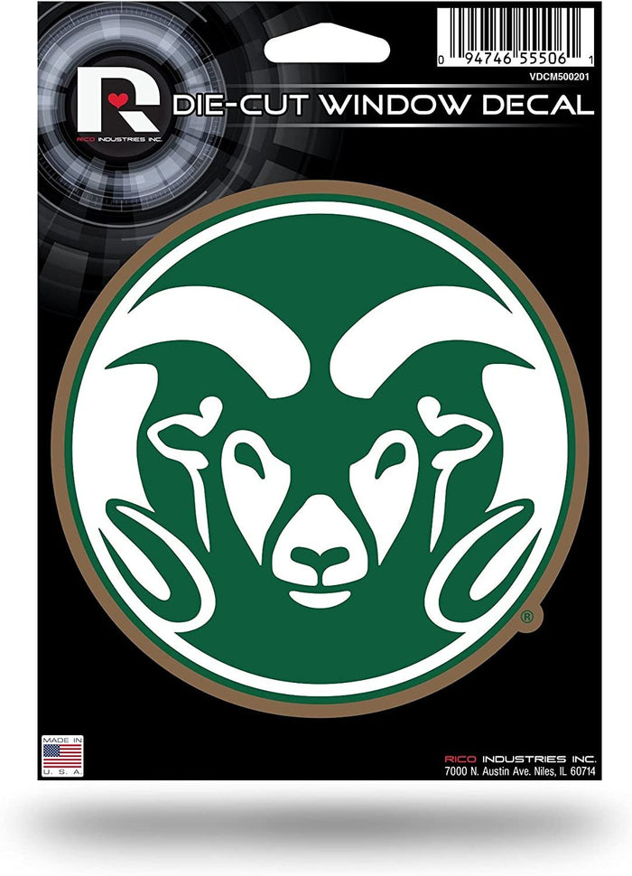 Colorado State University Rams 5 Inch Sticker Decal Flat Vinyl Die Cut Full Adhesive Backing