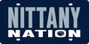 Penn State University Nittany Lions Premium Laser Cut Tag License Plate, Nation, Mirrored Acrylic Inlaid, 6x12 Inch