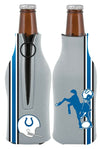 Indianapolis Colts 2-PACK Zipper BOTTLE Retro THROWBACK Koozie Neoprene Football