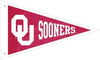 University of Oklahoma Sooners Premium 3x5 Flag Banner, Pennant Design, Applique, Indoor or Outdoor, Single Sided