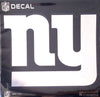 New York Giants 12 Inch Decal Sticker, Metallic Chrome Shimmer Design, Vinyl Die Cut, Auto Home