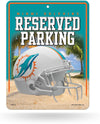 Miami Dolphins Metal Parking Novelty Wall Sign 8.5 x 11 Inch