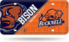 Bucknell University Bison Metal Auto Tag License Plate, Split Design, 6x12 Inch