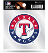 Texas Rangers 4x4 Inch Die Cut Decal Sticker, Primary Logo, Clear Backing