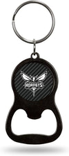 Charlotte Hornets Metal Keychain Bottle Opener Carbon Fiber Design Basketball