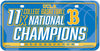 UCLA Bruins Metal Auto Tag License Plate, 11-Time Champions, 6x12 Inch