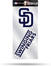San Diego Padres 2-Piece Double Up Die Cut Sticker Decal Sheet, 4x8 Inch