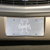 University of Idaho Vandals Premium Laser Cut Tag License Plate, Mirrored Acrylic Inlaid, 6x12 Inch