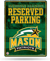 George Mason University Patriots Premium Metal Wall Parking Sign, 8.5x11 Inch, Primary Design, Great for Man Cave, Bed Room, Office, Home Decor
