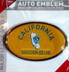 LA Galaxy Los Angeles Raised Metal Domed Color Chrome Auto Emblem Decal Soccer