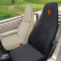 Syracuse University Orange Premium Embroidered Black Auto Bucket Seat Cover, 48x20 Inch, Elastic